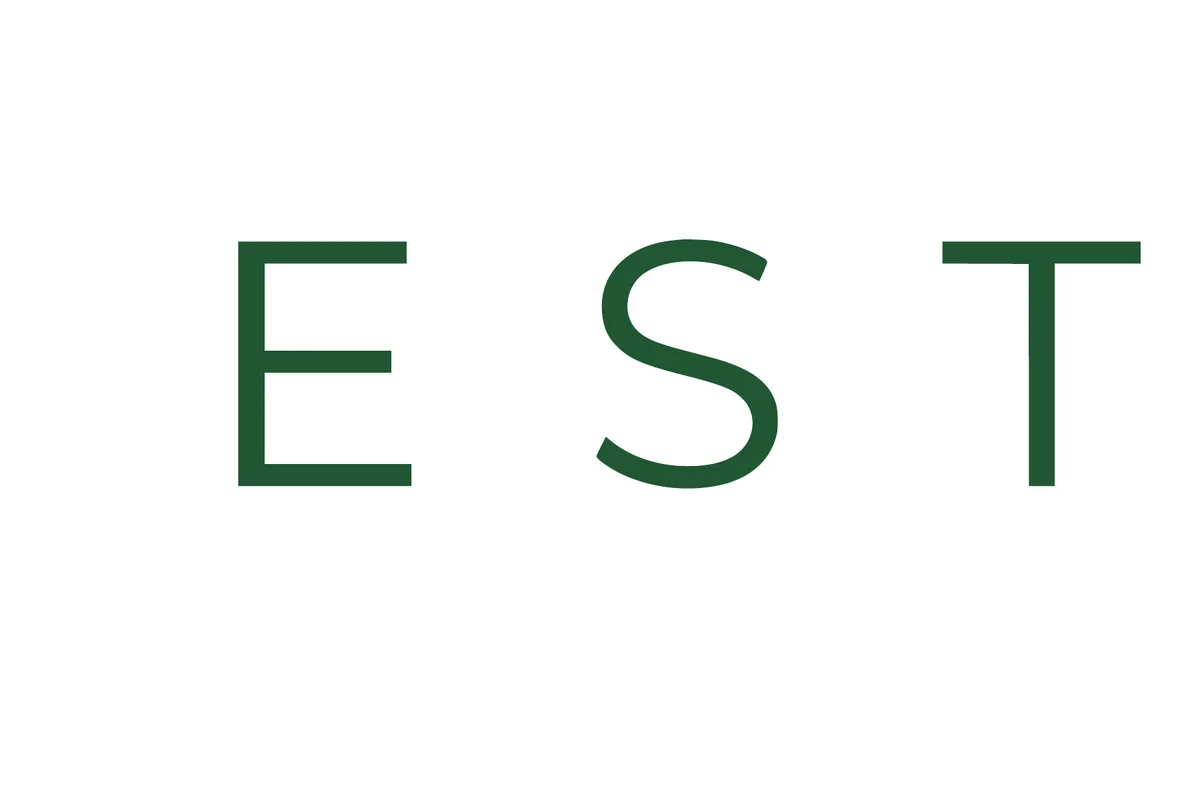 EST in the Butler Farms logo from the print PDF, enlarged about 20 times, with crisp edges