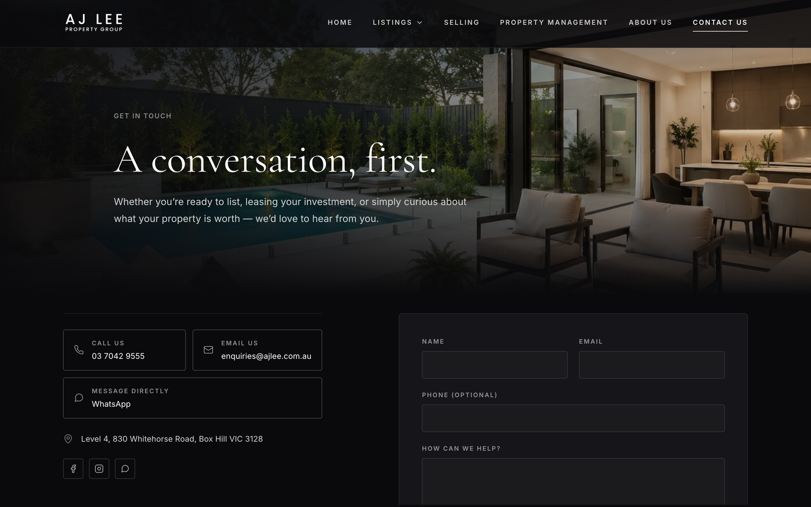 Contact — book a no-obligation appraisal.