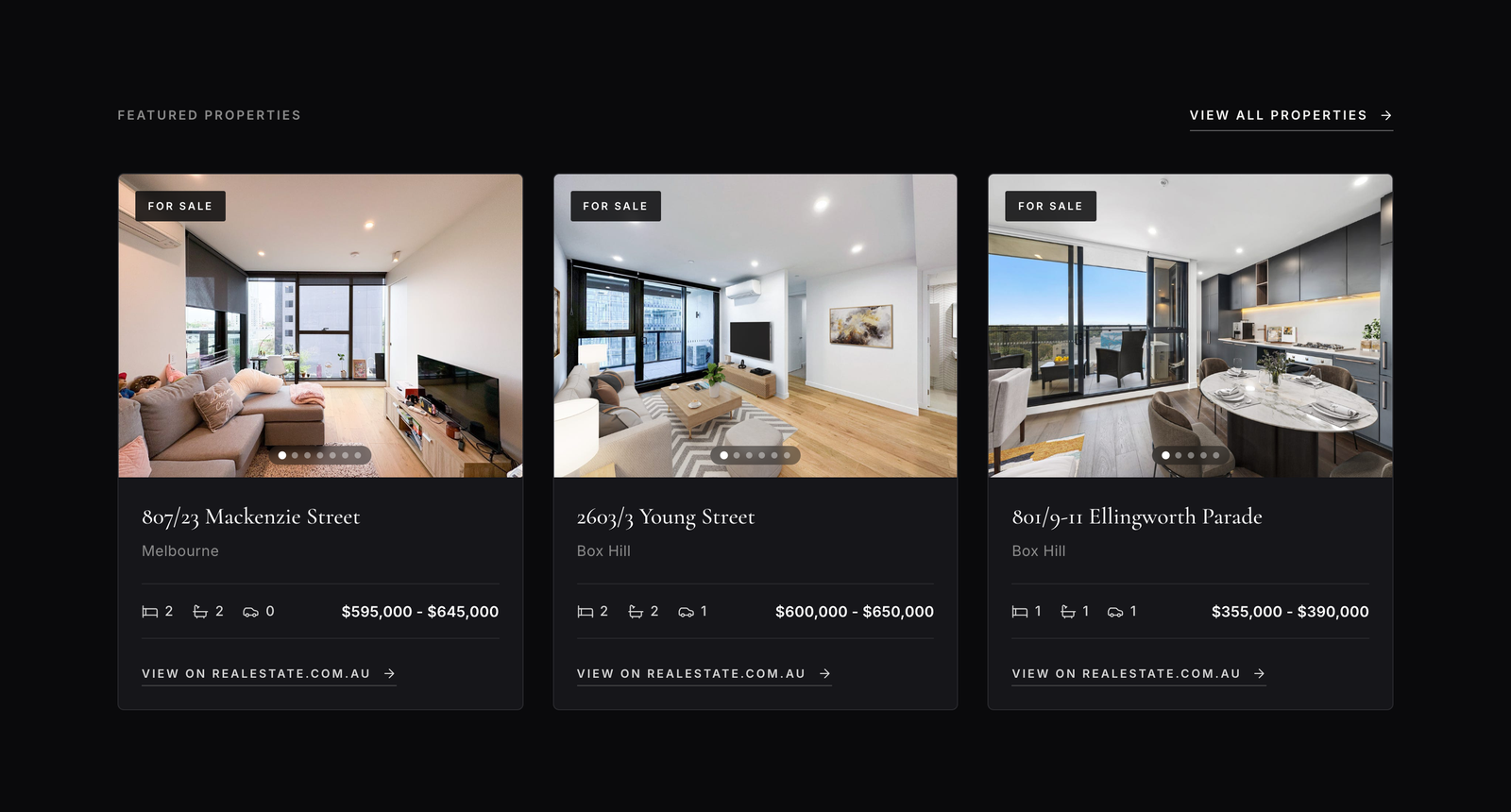 Property listings — after