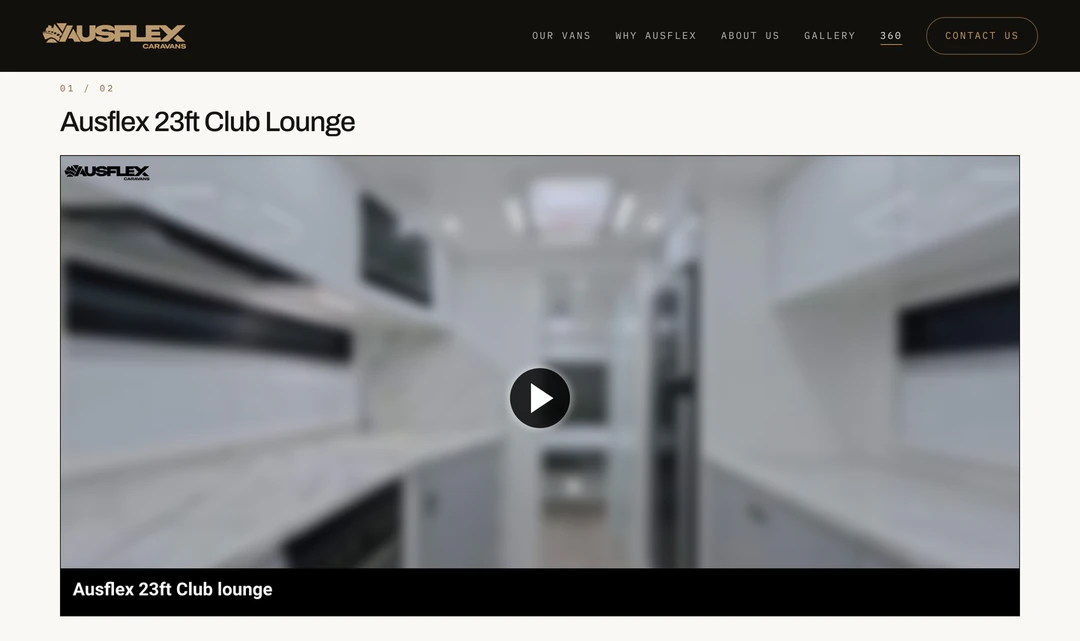 360° walkthroughs, embedded on the page.