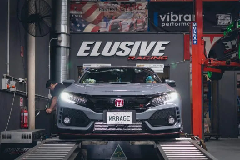 A Civic Type R on the Elusive Racing dyno