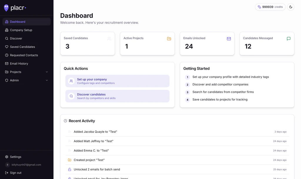 Placr website