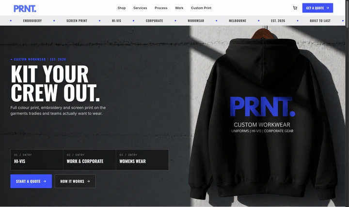 PRNT. website
