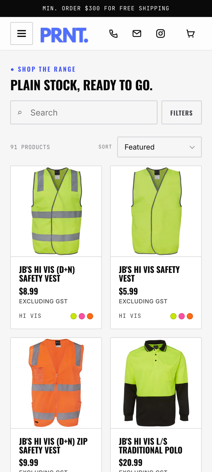 PRNT. shop on mobile