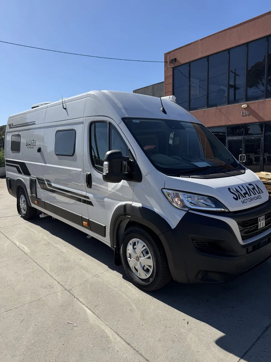 A finished Sahara custom van conversion