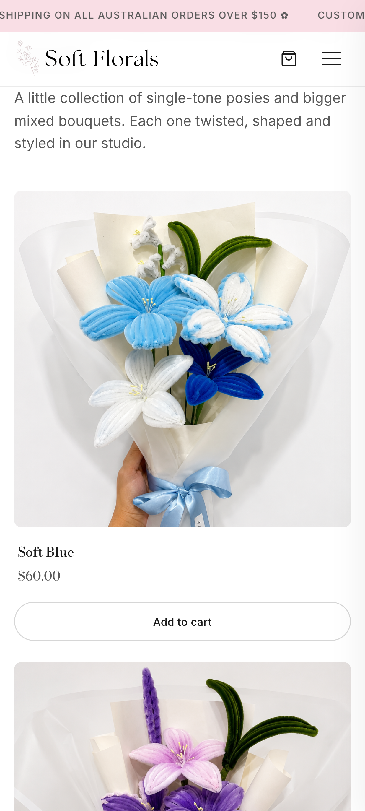 Soft Florals mobile collection