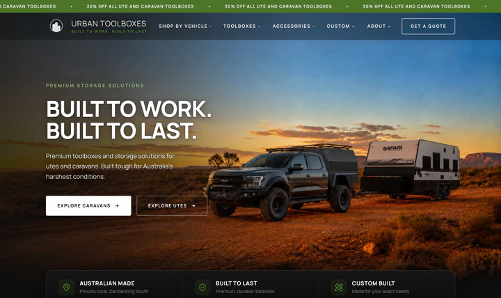 Urban Toolboxes website
