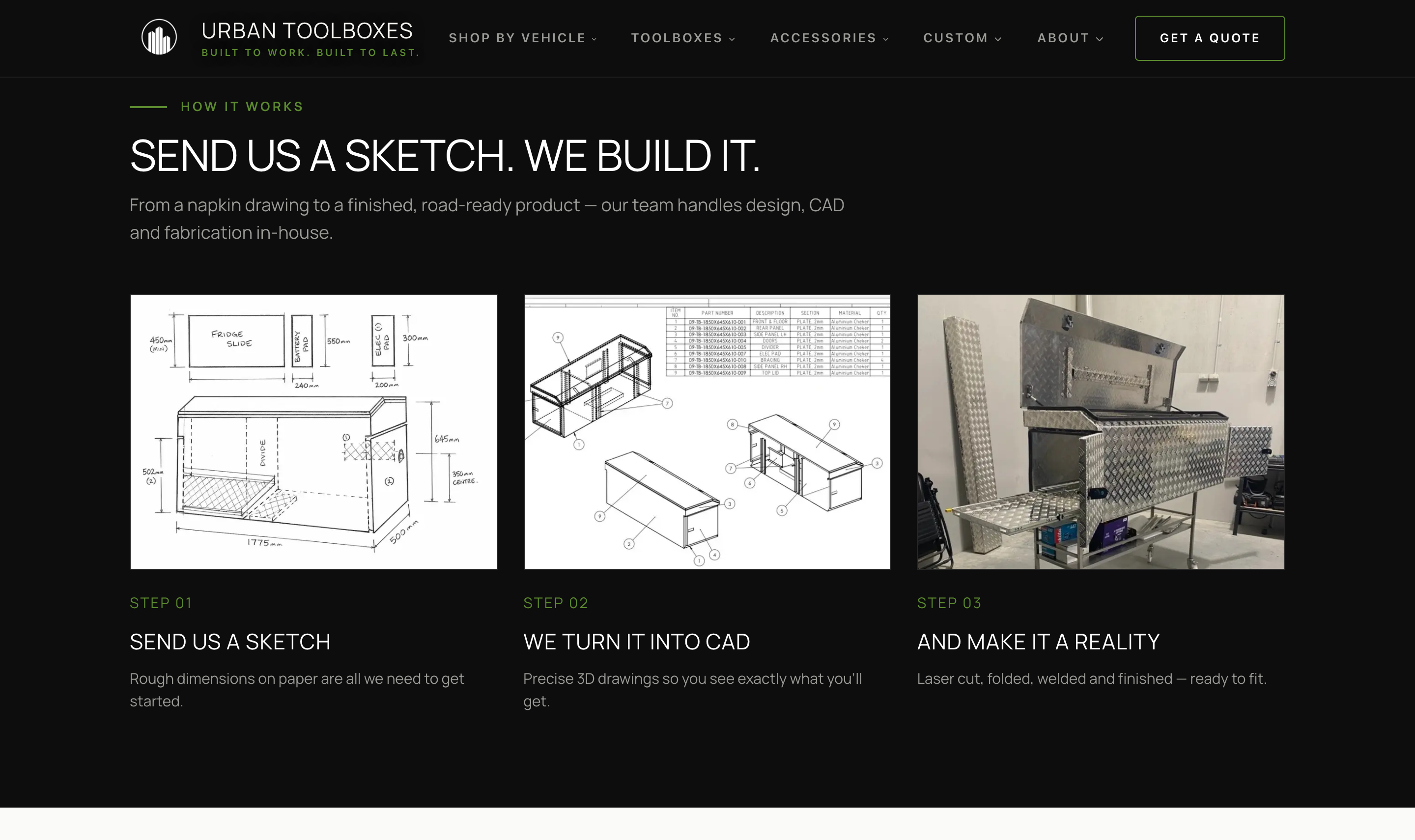 Sketch to CAD to road-ready.
